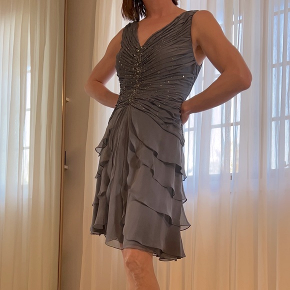 Dusty Blue Laura Formal Dress - Size 12 - Picture 1 of 9